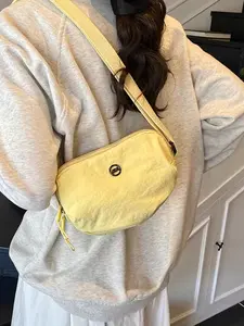 New Nylon Fabric Small Bag, Fashionable Single Shoulder Bag, Lightweight Casual Crossbody Bag for Men and Women, Ideal for Cycling