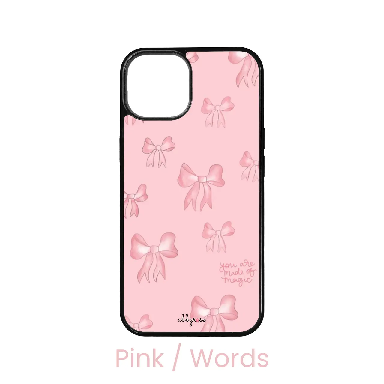 abbyrose Pink Bows iPhone Case