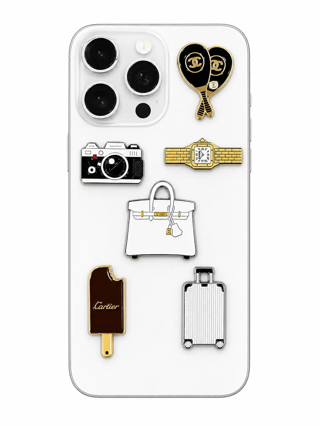 Phone Metal Stickers - Lux, Camera, Travel Edition