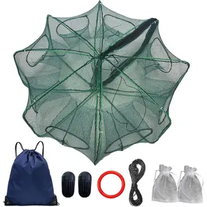 Foldable Minnow Trap Crab Trap Fishing Net Bait Cage for Crabs Minnow Lobster Shrimp Crawfish