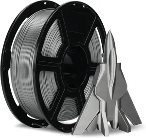 Flashforge  Metallic Silver  Rapid PETG Filament 1.75mm , Max 600mm/s High Speed Printing, 3D Printer Filament 1kg Spool, Dimensional Accuracy +/- 0.02mm, Fits Most 3D Printers