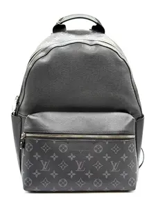 Pre-owned Louis Vuitton Leather Backpacks CALUX Discovery Backpack Monogram Taigarama PM
