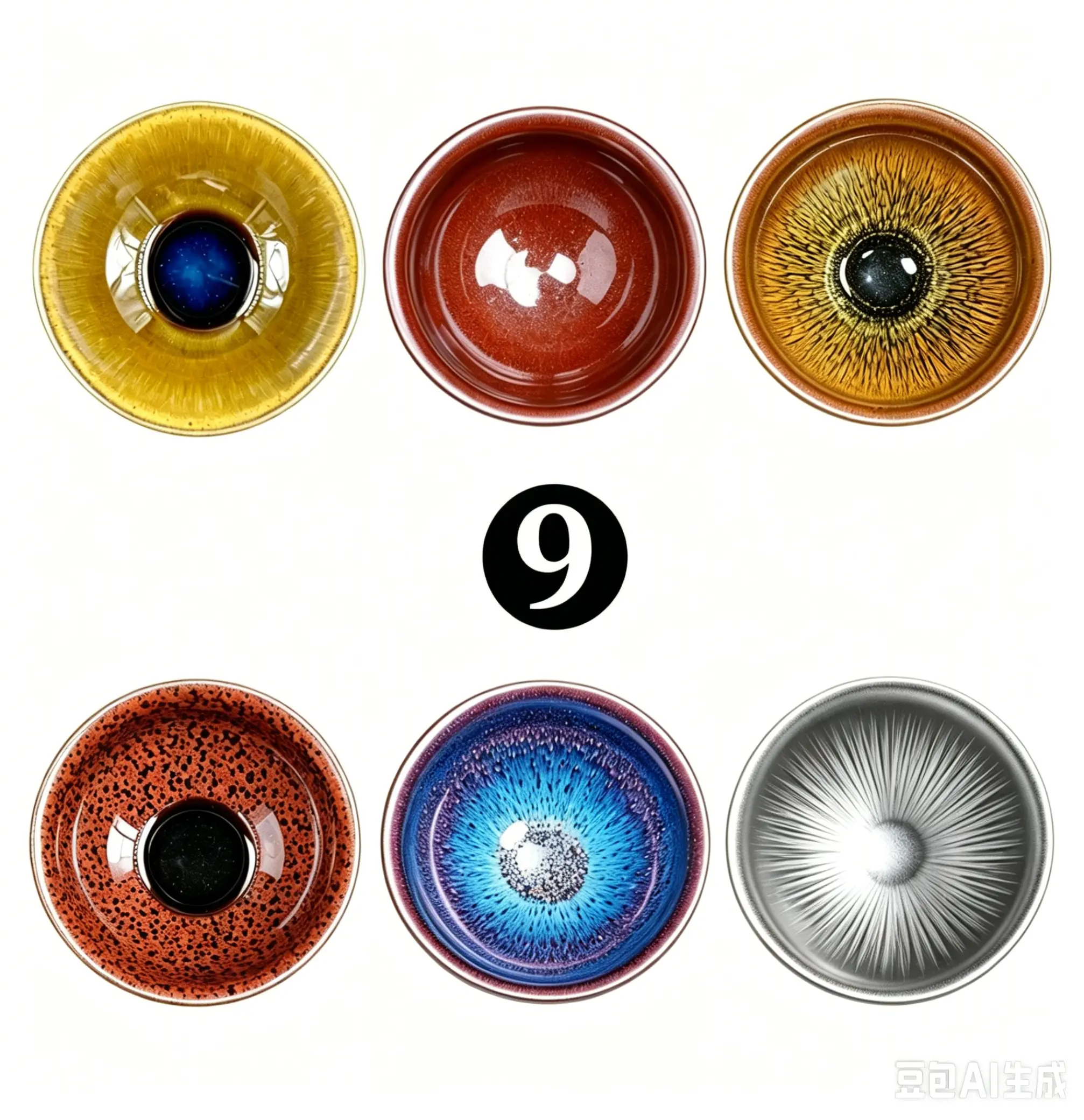 Handmade Jianzhan Tea Cup - Kiln Opening Series Number 9, Unique Designs, Exquisite Patterns for Collectibles and Cultural Item Enthusiasts