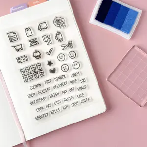Meal Prep Icon Planner Stamps