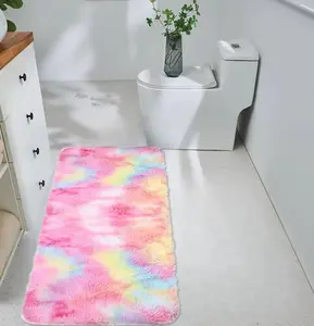 Bath Mat - Colorful Tie-Dye Design for Bathroom Decor