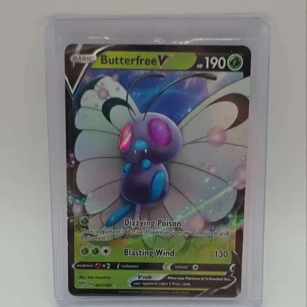 The Pokémon Company Butterfree V 001/189 Darkness Ablaze Ultra Rare Holo 190 HP