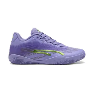 PUMA Womens Stewie 3 Lace Em Up Basketball Sneakers Shoes - Purple