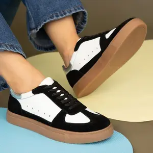 MAKERS SHOES KATIE 1 LEATHER SUEDE SNEAKERS