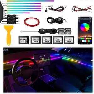 Interior  LED Strip Light, Dreamcolor 10-in-1 RGB Ambient Lighting with APP, 16 Million Colors 175in 600LED  Sync Lights for Night Driving, , Camping &  Decor