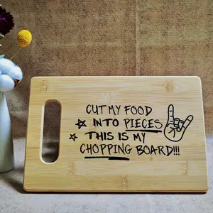 Funny Wooden Cutting Board, Laser Engraved Bamboo Chopping Block, Bamboo Chopping Boards, Durable Chopping Board, Humorous Kitchen Decor, Creative Housewarming Gift for Friends