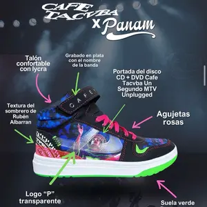 PANAM high top shoe special edition Tepoz CafeTacuba