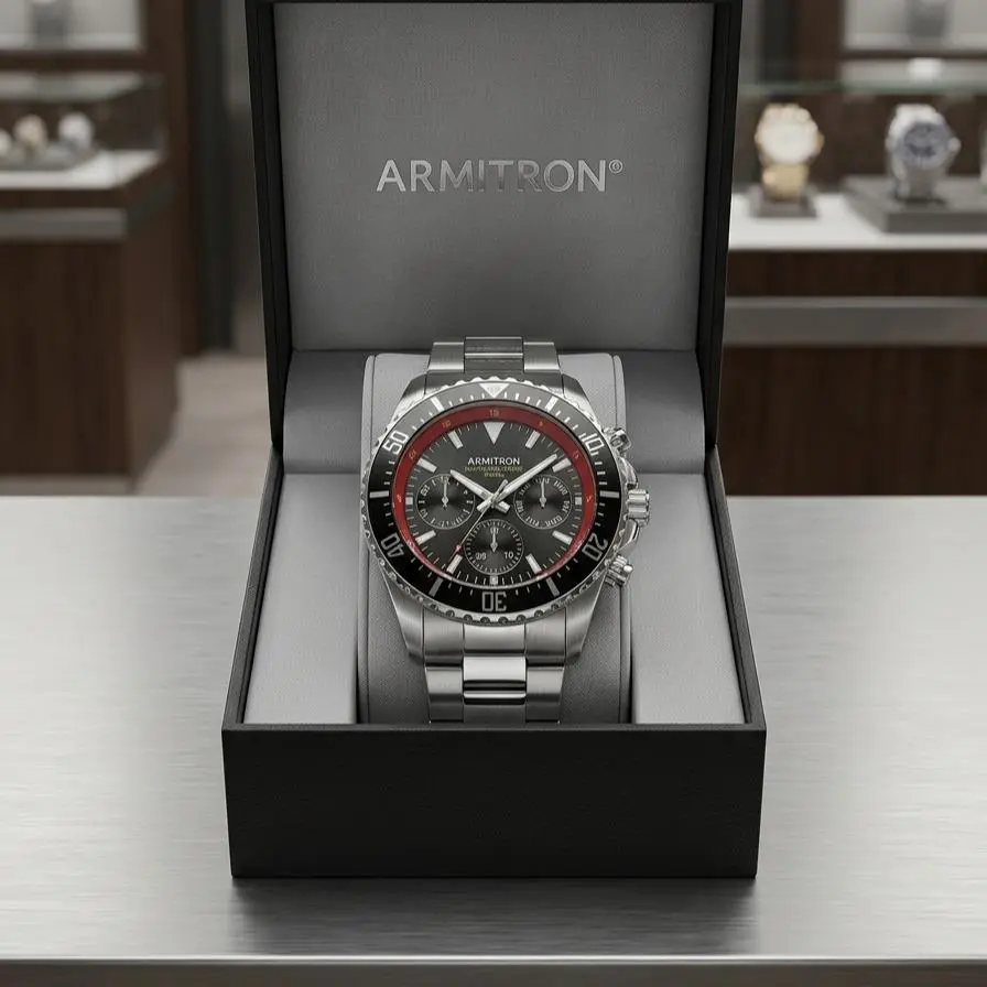 Armitron Men's Quartz Wrist Watch, Fashion Accessory for Men