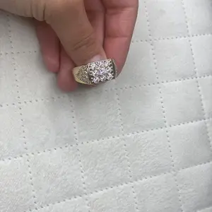 Men Ring 9 stones background- 1 over