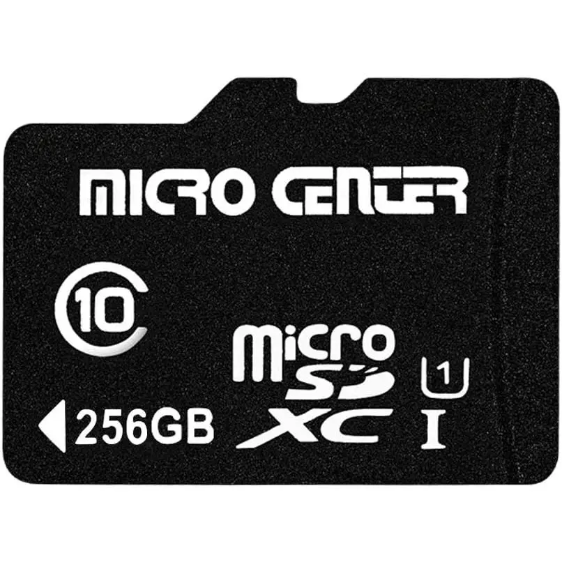 Center 256GB Class 10 MicroSDXC Flash Memory Card with Adapter for Mobile Device Storage Phone, Tablet, Drone &  Video Recording - 80MB/s UHS-I, C10, U1 (1 Pack)