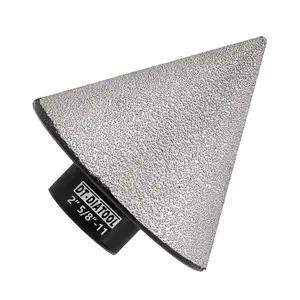 Diamond Beveling Chamfer Bits - Diamond Countersink Drill Bit 5/8"-11 Thread for Enlarging Trimming Shaping Existing Holes of Granite Marble Porcelain Tiles