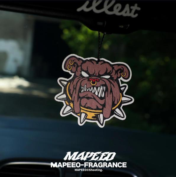 1PCS Bulldog Car Air Freshener Long Lasting Fragrance - French Vanilla & Royal Ebony - Cool Dog Car Decor Accessory for Men & Women