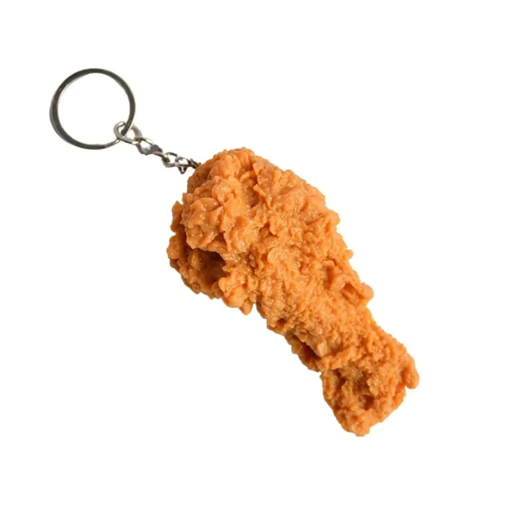 Fried chicken leg key chain