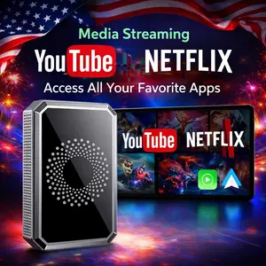 【Valentines】Wired-to-Wireless CarPlay Adapter — Designed for Vehicles with Factory-Wired CarPlay.  Supports In-Car Playback of Netflix, YouTube, TikTok, and More.  Automatic Connection Adds More Fun to Every Drive