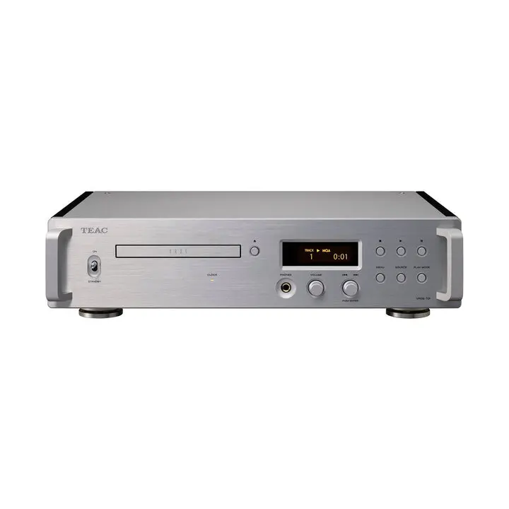 TEAC VRDS-701 Dual Monaural USB/DAC CD Player/Pre-Amp/Headphone Amplifier - Silver - J
