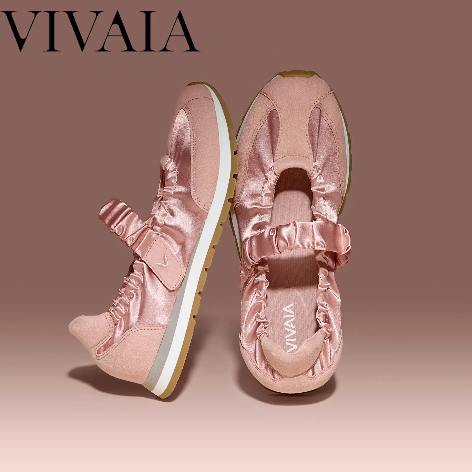 VIVAIA Round-Toe Satin Mary Janes, Comfortable Arch Support Sporty Flats with Adjustable Velcro Straps, Tennis shoes, Polished Everyday Sneakers (Ayla), Sneaker Maryjanes, Wide Feet Friendly Maryjanes Sneakers, Hybrid Maryjanes,  Casual Footwear