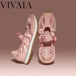 VIVAIA Round-Toe Satin Mary Janes, Comfortable Arch Support Sporty Flats with Adjustable Velcro Straps, Tennis shoes, Polished Everyday Sneakers (Ayla), Sneaker Maryjanes, Wide Feet Friendly Maryjanes Sneakers, Hybrid Maryjanes, SpringFresh tiktokshopspri