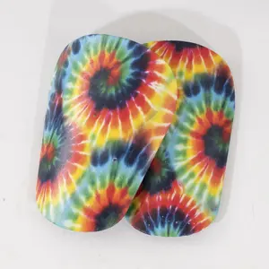 Tie Dye Pattern Football Shin Guard, 1 Pair Thickened Football Leg Protector, Football Leg Protector for Men & Women, Sports Protective Gear