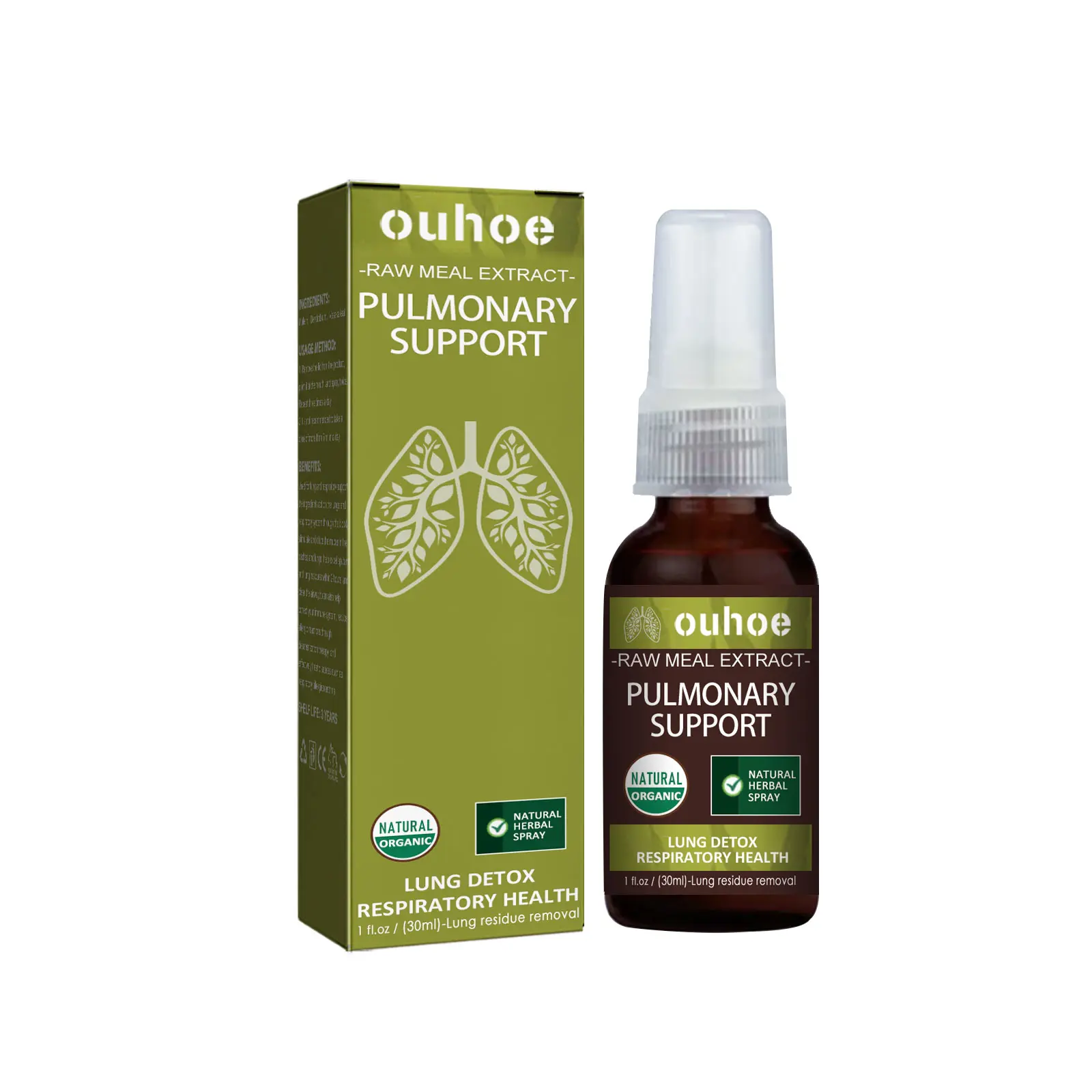 OUHOE Herbal Treatment Spray Relieves Phlegm Dry, Itchy Throat Breath Refreshing Body Treatment Oral Spray Clear breath  spray  for  bad  breath