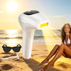 IPL Hair Removal Device with 900000 Flashes for Women and Men Hair Remover Device with Glasses and Razor Women's Shaver for Face, Armpit, Arm, Bikini Line, Leg, and Whole Body Home Use Personal Hair Removal  Body Lazer