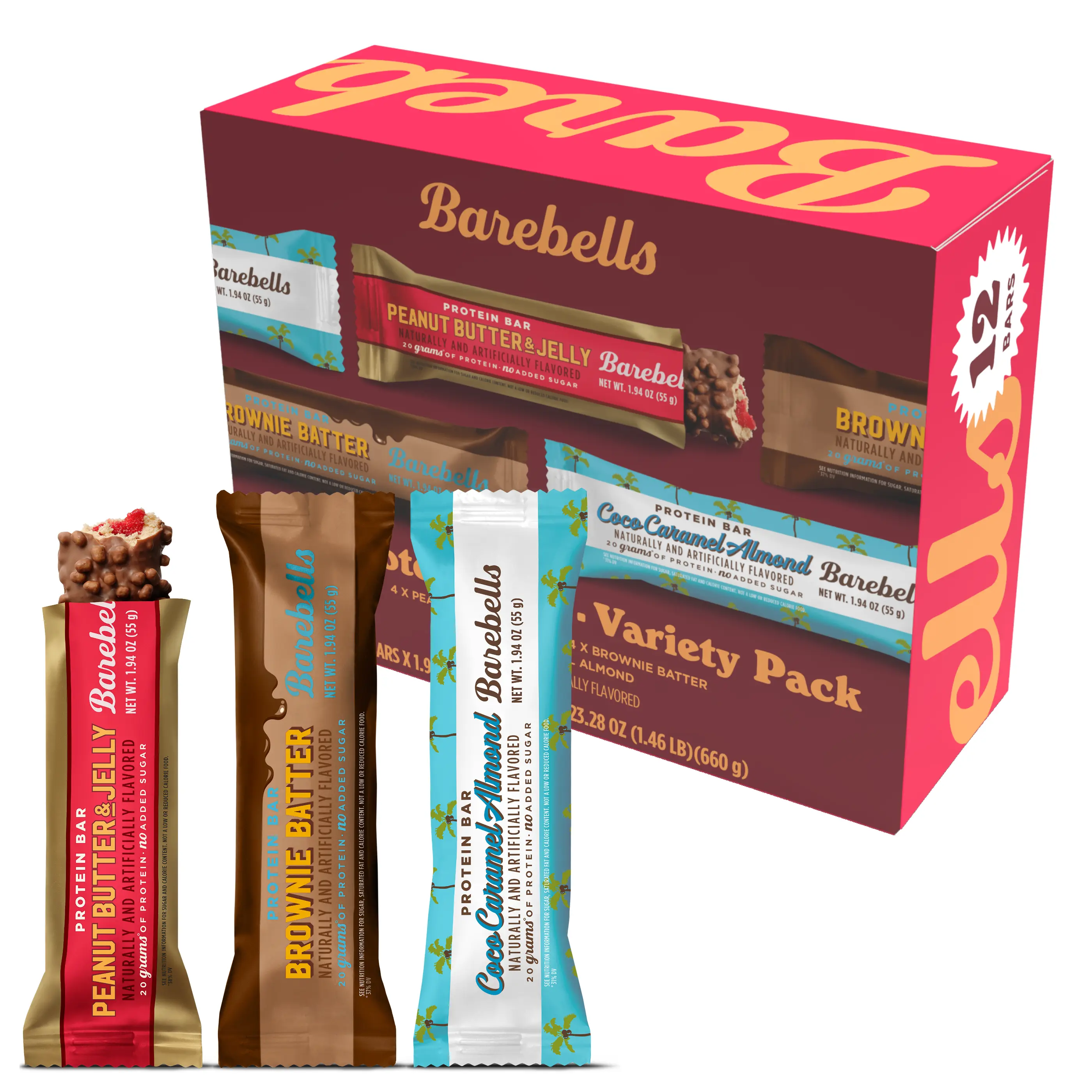 Barebells Bars Viral Variety Pack  55g 12-pack