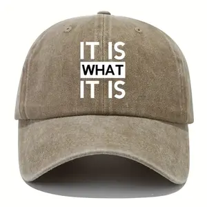 It Is What It Is Hat for Women Baseball Cap Vintage Caps Classic Style Adjustable Fit