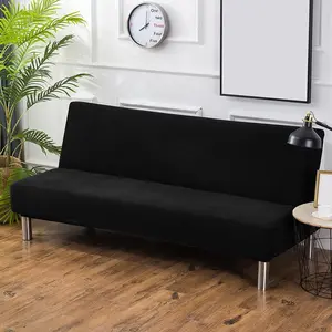 Solid Color Sofa Cover, 1 Count Elastic Sofa Slipcover, Dustproof Sofa Protector for Home Living Room, Sofa Protector for Home Living Room, Couch Slipcover