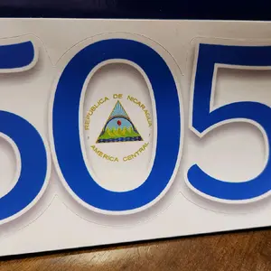 Nicaragua 505 vinyl decal sticker