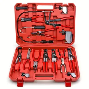 NANWEI 16pcs Long-Handled Hose Clamps for Automotive Repair Tools, Professional Hose Tools, Long-Distance Spring Wire Clamp Hose Disassembly Kit, Suitable for Replacing Fuel, Oil, And Water Pipes, a Great Choice for Daily Use And As a Gift for Festivals