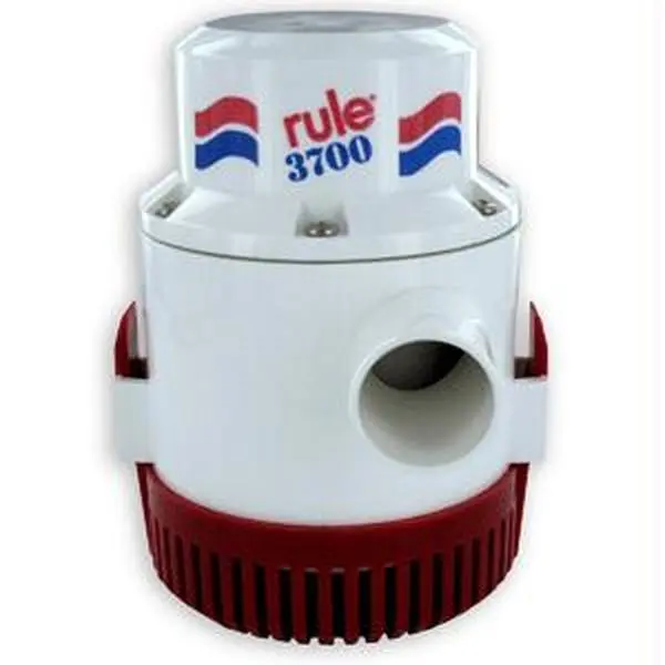 Rule 3700-GPH 12-Volt Marine Bilge Pump, Submersible Water Pumps, Fully Submersible