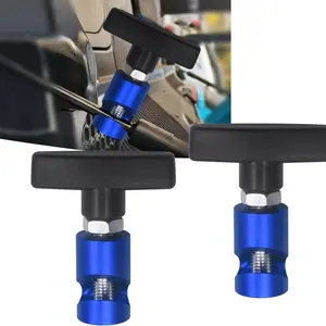 2 Piece Adjustable Hood Support Clips for Cars, Portable Locking Anti-Pinch Device in Blue, Universal Fit Most Vehicles