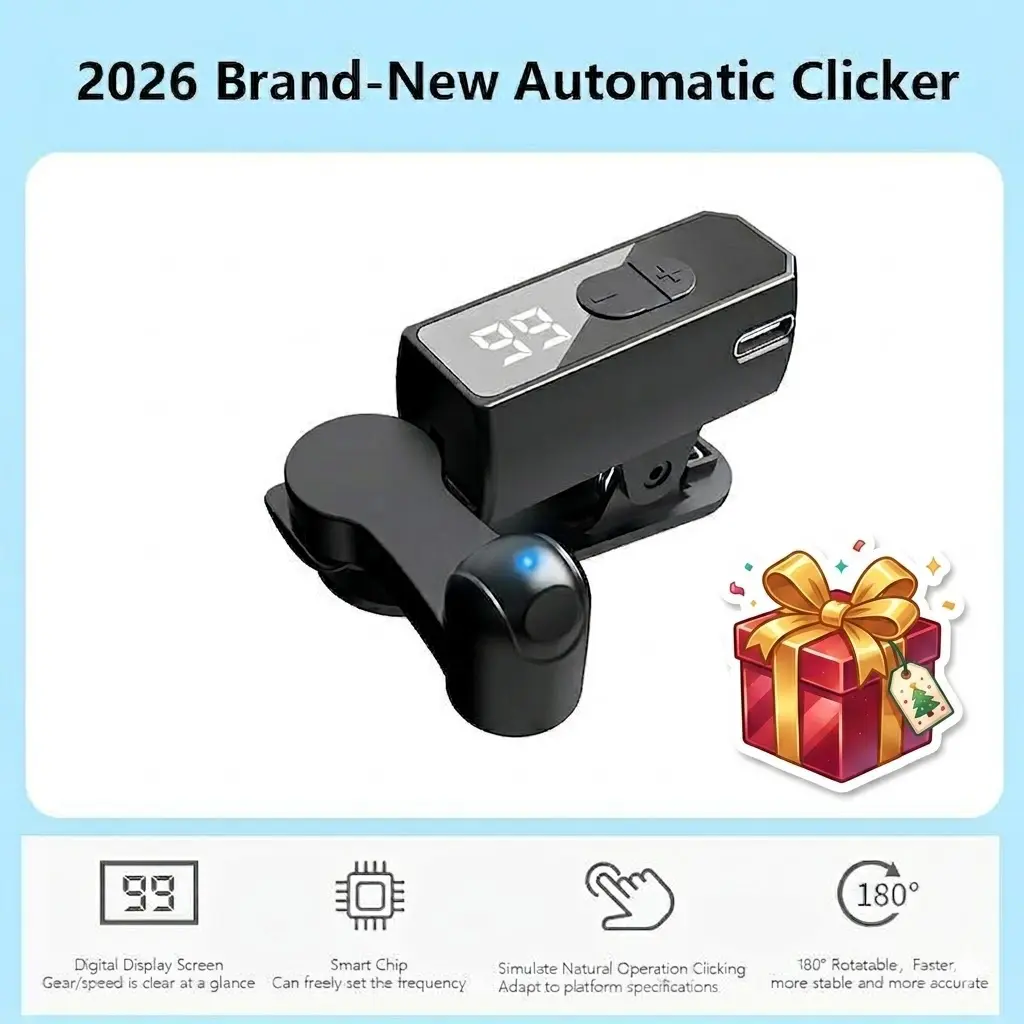 2026 Upgraded Smartphone Auto Clicker, Built-in Battery, No Power Source Connection Needed, Tech Accessories for Live Streaming Likes, Gaming (Phones & Electronics Console Gear)