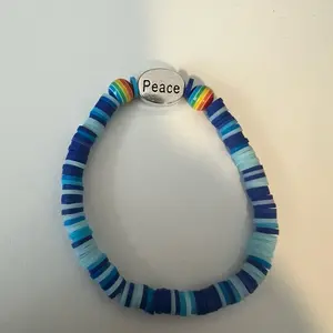 Pride peace lgbt blue bracelet movement Kamala election