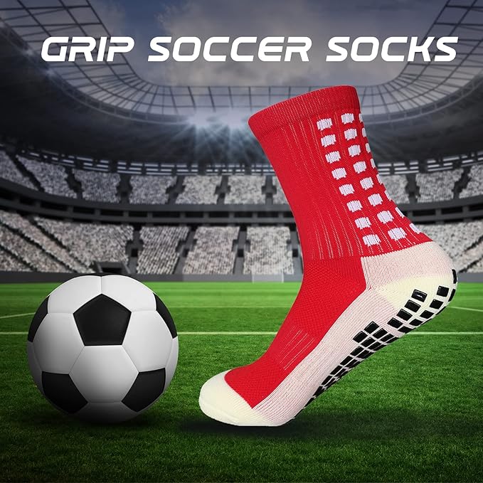 STANDWAY 2 Pairs Football Socks For Men & Women - Specially designed for men and women football matches, non-slip and comfortable, breathable and sweat-absorbing to keep feet cool. Also suitable for basketball, badminton, and various other sports.