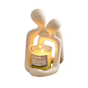 Couple Design Decorative Resin Ornament Statue for Home Office Bedroom Living Room Interior Decor Creative Multifunctional Accessory