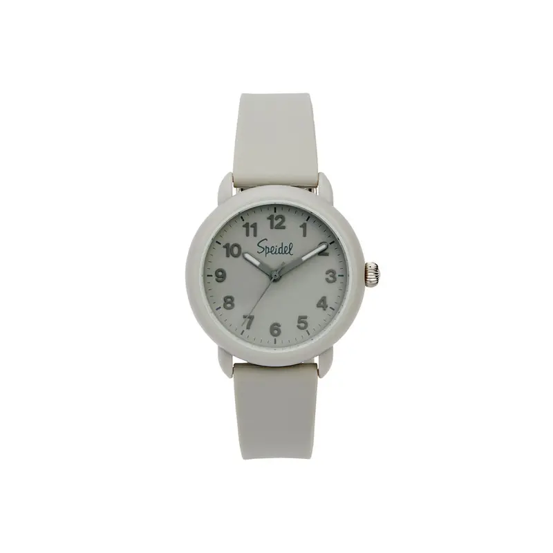 Speidel Eco Nude Tones 34 mm Unisex Analog Watch - Minimalist, Modern Wristwatch with Round Face, Smooth Matte Finish, Soft-Touch Silicone Strap, Easy-Read Dial for Daily Wear