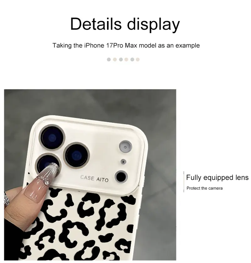 Wine Red Leopard Print Pattern Phone Case, Suitable for iPhone 18Pro ...