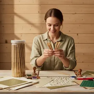 Conical Paper Tube 4.3 Inches, Slow Burn Pre-Cut, Ideal for Travel, Perfect Christmas and Party Gift, Smooth Experience