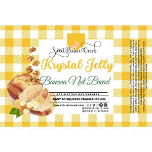 Banana Nut Bread Krystal Jelly Squeeze for wax warmers.