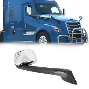 Hood Side Mirror for 2018-2024 Freightliner Cascadia | Replacement A2273566001 | Chrome | Right