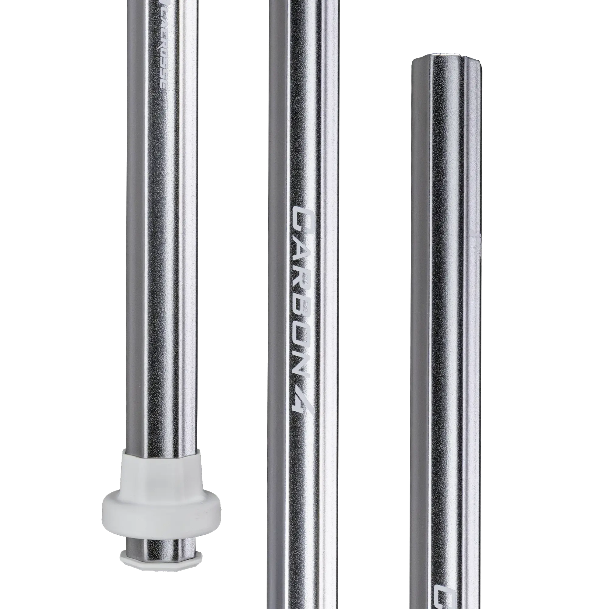 Carbon 4.0 Chrome Finish Lacrosse Shaft - Carbon Fiber Construction, Optimized Flex5 Profile, Enhanced Durability
