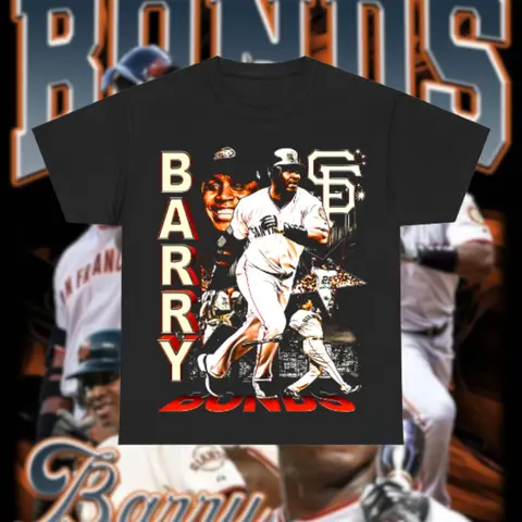 [Sale Up To 40%] Barry Bonds Graphic T-Shirt, Crewneck Cotton Made In USA