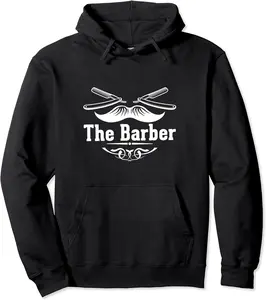 The Barber, Bearded Man Funny Barber Jokes Costume Barber Pullover Hoodie - Cordariu Shop 80B0CHQQG1C1