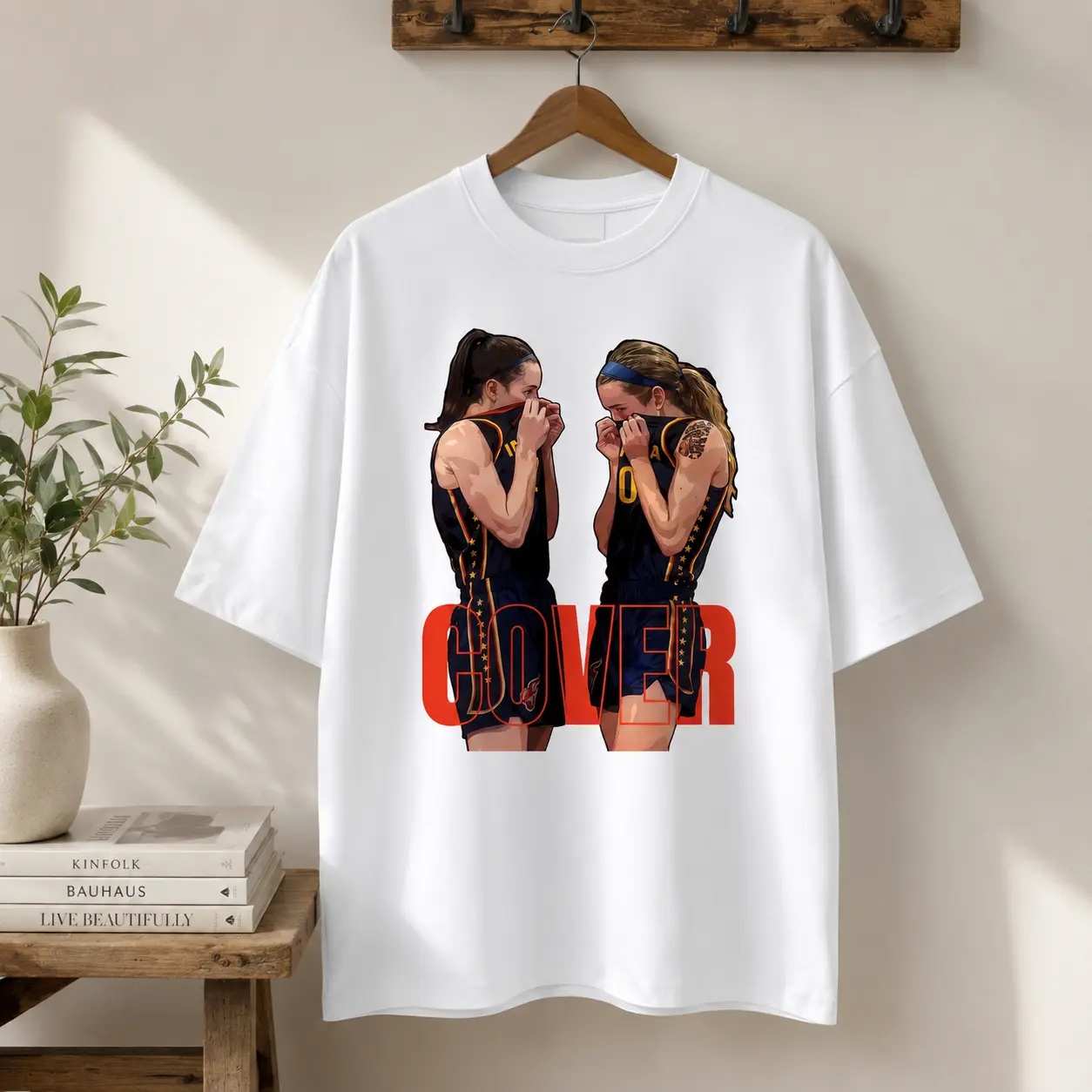 Caitlin Clark Basketball Sisterhood Graphic Tee Women's Sports Shirt Vintage Hoops Streetwear T Shirt Female Basketball Fan Casual Outfit