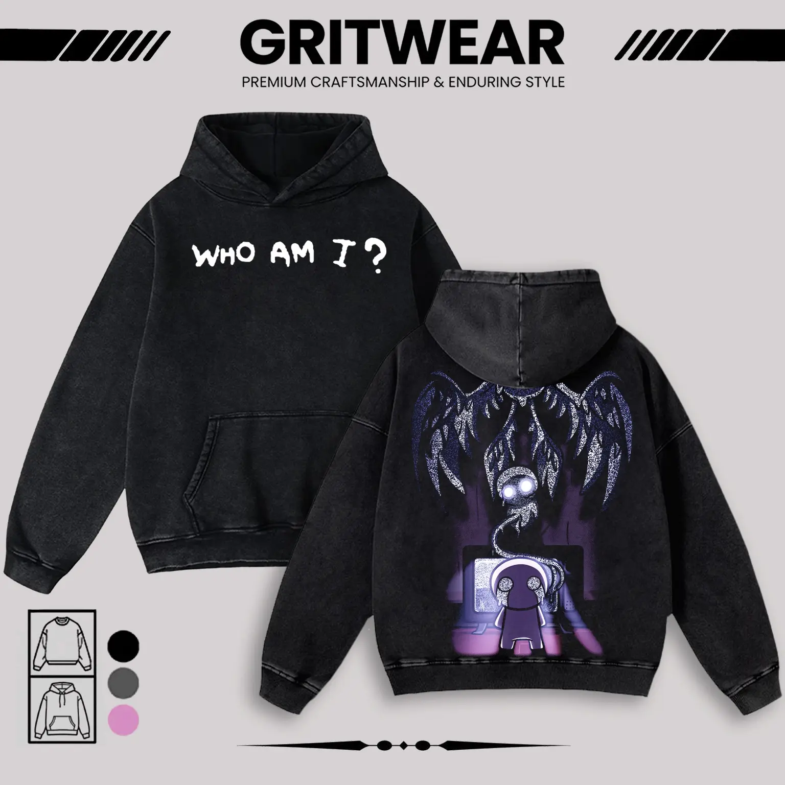 Who am I? The binding of Isaac Vintage Washed Oversize Unisex Tee, Indie Game Shirt, Hoodie unisex heavyweight soft cotton tshirt washed Vintage Graphic T-Shirt Top Womenswear