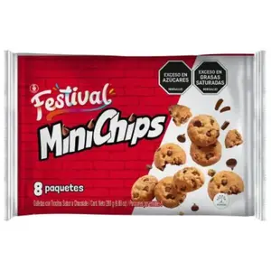 Galletas Noel Festival Minichips 9.88oz - 8 Pack